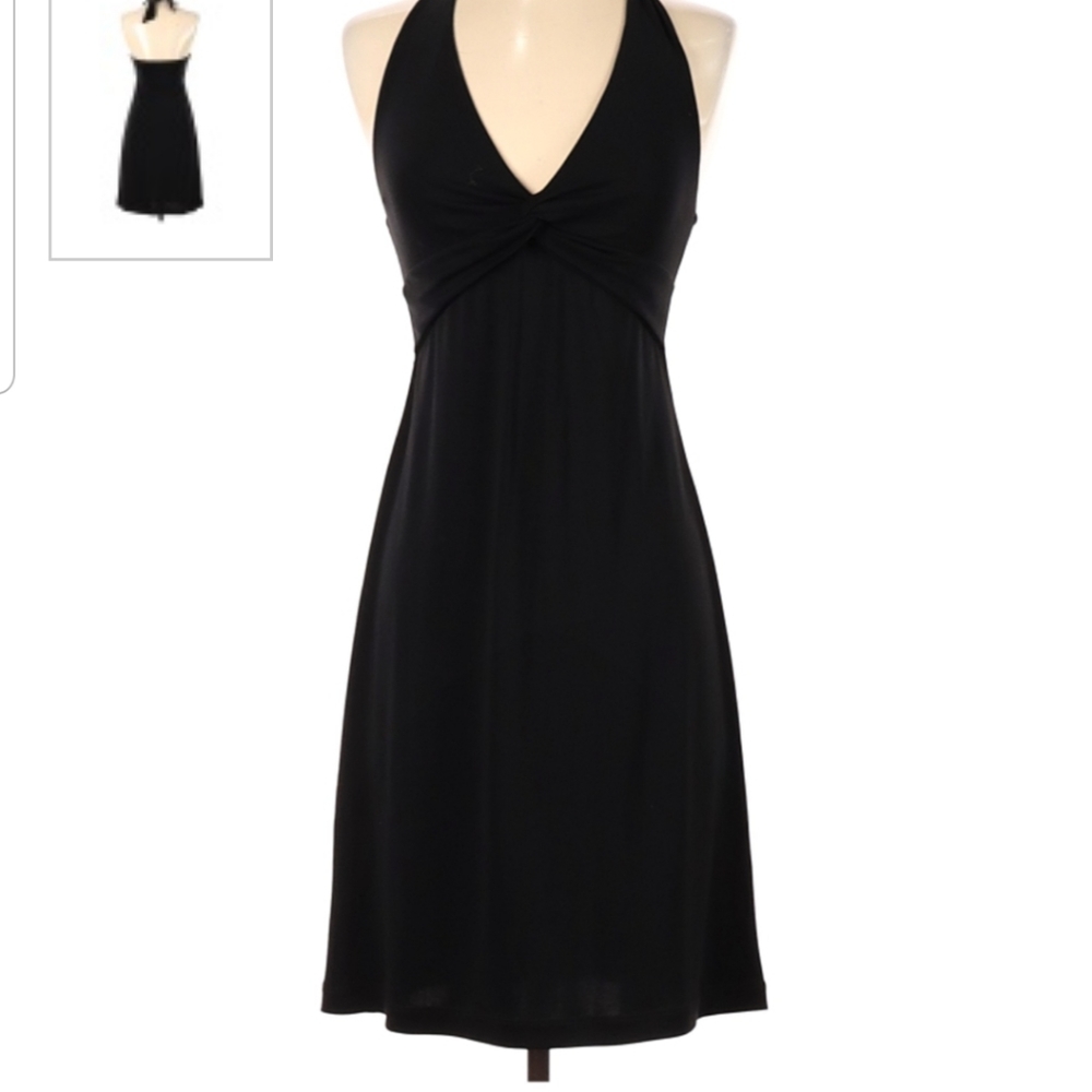 BCBG DRESS SIZE 8 medium Little black dress midi mini halter bcbgmaxazria cute m